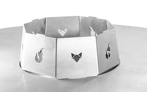 FENNEK BBQ Wokaufsatz für Feuerplatte | Halter für Woks, Dutchoven, Grillrost UVM. | gefertigt aus Edelstahl | 31,5 x 31,5 x 12,5 cm | Made in Germany von FENNEK