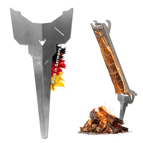 FENNEK Erdspieß | für FENNEK Flammlachshalter mit speziellem Spannmechanismus- Keine Schrauben nötig | Ideal für Camping, Garten oder Lagerfeuer | Made in Germany von FENNEK