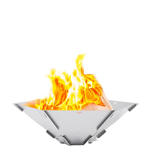 FENNEK Hexagon. Mobile, demontierbare und steckbare Feuerschale aus Edelstahl. von FENNEK