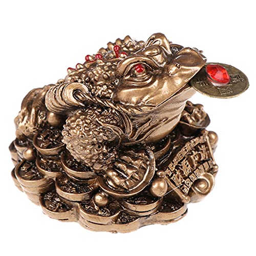 FENOHREFE Feng Shui Geld für Kröte Glück Reichtum Chinesisch Golden für Frosch für Kröte C von FENOHREFE