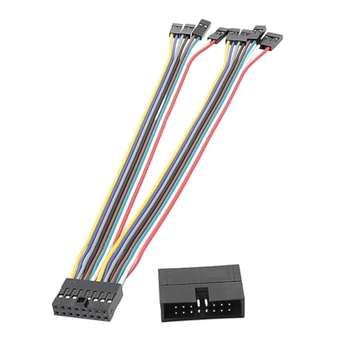 FENOHREFE PC Host Stromadapterkabel Für Verschiedene Mainboards 16-polig Auf 2 X 8-polig Splitter Adapter 16-polig/2P 20 cm 24 AWG 20 cm von FENOHREFE