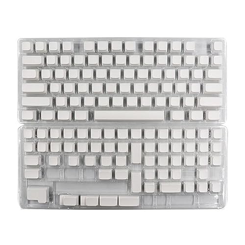 FENOHREFE XDA Profile Blank Keycaps Thick PBT DyeSub For 134Keys Mechanical Keyboard White Blank Keycap Set Mechanical Keyboard Keycaps Modern Keycaps Keyboard Accessories Keyboard Upgrades von FENOHREFE