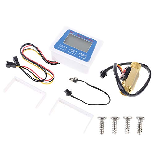 Wasser Digital LCD Display Wasserdurchflusssensor Meter mit G1/2 Durchflusssensor Tauchwasser Einfache Verbindung Durchflusssensor Meter von FENOHREFE