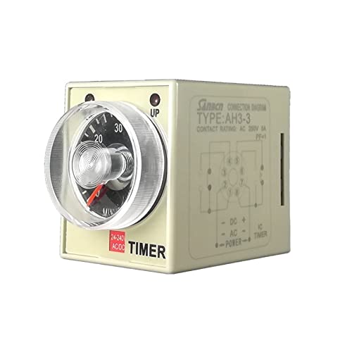 Neuestes neues 24-240VAC/DC Universal AH3-3 Zeitrelais Neue Funktion Ausschaltverzögerung Zeitrelais Zeitverzögerung Relaiszeit Einstellbereich 0,1S-60M Teile & Ersatzteile ( Size : Time 0.1s-10s ) von FENRIZ