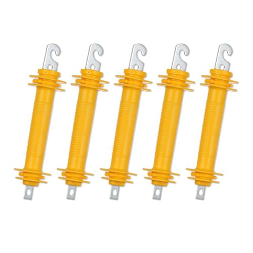 FENSMILE 5 Stück Torgriff mit Stahlhaken und Öse, Weidezaun Torgriffe, Gummitorgriff – für Elektrozaun, Torhaken, gelb FENSMILE 5 Stück Torgriff mit Stahlhaken und Öse, Weidezaun Torgriffe, Gummitorgriff – für Elektrozaun, Torhaken, gelb von FENSMILE