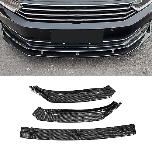 Auto Frontlippe Frontspoiler für VW Passat B8 2015-2022,Auto Frontstoßstange Splitter Lip Spoiler Frontspoiler Protector Kits,B-Carbon Fiber Auto Frontlippe Frontspoiler für VW Passat B8 2015-2022,Auto Frontstoßstange Splitter Lip Spoiler Frontspoiler Protector Kits,B-Carbon Fiber von FENVY