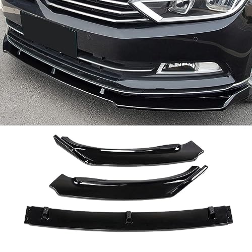 FENVY Auto Frontlippe Frontspoiler für VW Passat B8 2015-2022,Auto Frontstoßstange Splitter Lip Spoiler Frontspoiler Protector Kits,A-Gloss Black FENVY Auto Frontlippe Frontspoiler für VW Passat B8 2015-2022,Auto Frontstoßstange Splitter Lip Spoiler Frontspoiler Protector Kits,A-Gloss Black von FENVY