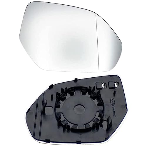 FENVY Beheizte Seitenspiegelglas für Audi Q8 2018-2022,Beheizbar Asphärisch Mit Trägerplatte Spiegelglas Glas Für Außenpiegel Ersatz,B-Right von FENVY