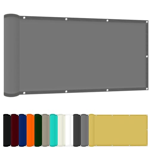 Gartenüberdachung 90 x 350 cm Windschutz Rechteck Sonnenschutz Strand Uv-Schutz-Polyestergewebe mit Seil Ideal für Schwimmbäder Partys Und Outdoor-Aktivitäten, Hellgrau Gartenüberdachung 90 x 350 cm Windschutz Rechteck Sonnenschutz Strand Uv-Schutz-Polyestergewebe mit Seil Ideal für Schwimmbäder Partys Und Outdoor-Aktivitäten, Hellgrau von FENYIGE