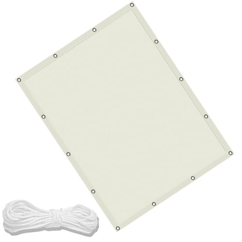 Markisenstoff 520 x 590 cm Wasserdicht Quadratisch Sonnenschutz Strand Uv-Schutz-Polyestergewebe mit Seil Ideal für Schwimmbäder Partys Und Outdoor-Aktivitäten, Elfenbein Markisenstoff 520 x 590 cm Wasserdicht Quadratisch Sonnenschutz Strand Uv-Schutz-Polyestergewebe mit Seil Ideal für Schwimmbäder Partys Und Outdoor-Aktivitäten, Elfenbein von FENYIGE