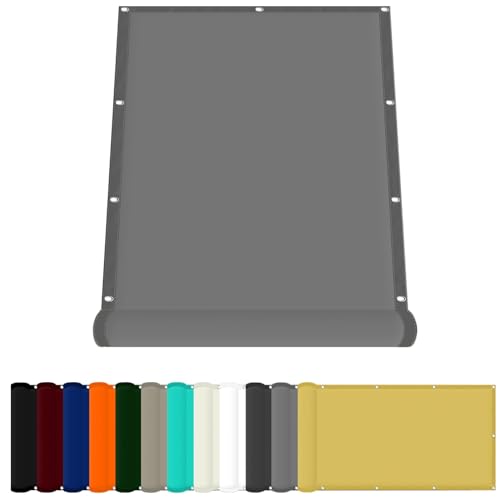 Markisenstoff 90 x 250 cm Wetterschutz Wasserabweisend Sonnenschutz Strand Uv-Schutz-Polyestergewebe mit Seil Ideal für Schwimmbäder Partys Und Outdoor-Aktivitäten, Hellgrau Markisenstoff 90 x 250 cm Wetterschutz Wasserabweisend Sonnenschutz Strand Uv-Schutz-Polyestergewebe mit Seil Ideal für Schwimmbäder Partys Und Outdoor-Aktivitäten, Hellgrau von FENYIGE