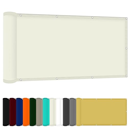 Sonnensegel Baldachin 180 x 800 cm Wasserdicht Rechteckig Sonnensegel Rechteckig Uv-Schutz-Polyestergewebe mit Seil Schattenspender für Patio Außenbereich Und Camping, Elfenbein Sonnensegel Baldachin 180 x 800 cm Wasserdicht Rechteckig Sonnensegel Rechteckig Uv-Schutz-Polyestergewebe mit Seil Schattenspender für Patio Außenbereich Und Camping, Elfenbein von FENYIGE