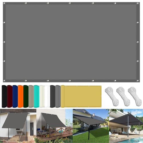 Sonnensegel Balkon 65 x 400 cm PES Windschutz Sonnensegel Balkon Uv-Schutz-Polyestergewebe mit Seil Ideal für Schwimmbäder Partys Und Outdoor-Aktivitäten, Hellgrau Sonnensegel Balkon 65 x 400 cm PES Windschutz Sonnensegel Balkon Uv-Schutz-Polyestergewebe mit Seil Ideal für Schwimmbäder Partys Und Outdoor-Aktivitäten, Hellgrau von FENYIGE