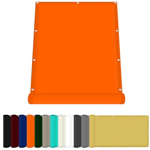 Sonnensegel Quadratisch 65 x 200 cm Wasserdicht Quadratisch Sonnenschutz Strand Uv-Schutz-Polyestergewebe mit Seil Sonnenschutz Markise für Balkon Terrasse Und Garten, Orange Sonnensegel Quadratisch 65 x 200 cm Wasserdicht Quadratisch Sonnenschutz Strand Uv-Schutz-Polyestergewebe mit Seil Sonnenschutz Markise für Balkon Terrasse Und Garten, Orange von FENYIGE