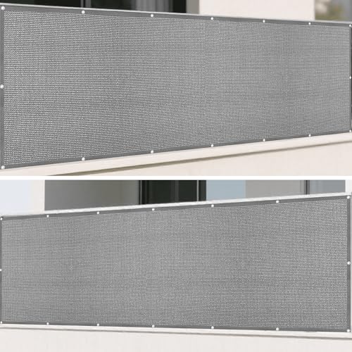 Sonnensegel Rechteckig 390 x 429 cm Rechteckig Atmungsaktiv 98% UV Schutz Garten Schattierungsnetz Quadrat inkl Befestigungsseile für Außenbereich Garten, Hellgrau Sonnensegel Rechteckig 390 x 429 cm Rechteckig Atmungsaktiv 98% UV Schutz Garten Schattierungsnetz Quadrat inkl Befestigungsseile für Außenbereich Garten, Hellgrau von FENYIGE