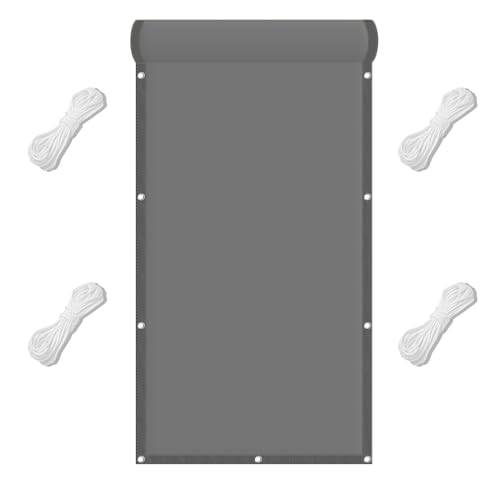 Sonnensegel Schattenspender 35 x 620 cm PES Windschutz Sonnenschirm Balkon Uv-Schutz-Polyestergewebe mit Seil Schattenspender für Patio Außenbereich Und Camping, Hellgrau Sonnensegel Schattenspender 35 x 620 cm PES Windschutz Sonnenschirm Balkon Uv-Schutz-Polyestergewebe mit Seil Schattenspender für Patio Außenbereich Und Camping, Hellgrau von FENYIGE