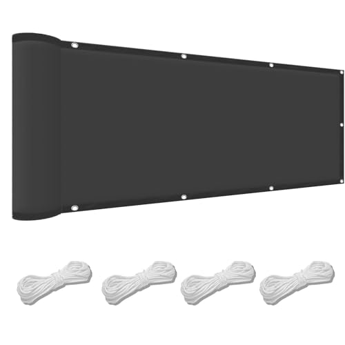Sonnensegel Wasserabweisend 45 x 450 cm Wetterschutz Wasserabweisend Sonnensegel Quadrat Uv-Schutz-Polyestergewebe mit Seil Schattenspender für Patio Außenbereich Und Camping, Dunkelgrau Sonnensegel Wasserabweisend 45 x 450 cm Wetterschutz Wasserabweisend Sonnensegel Quadrat Uv-Schutz-Polyestergewebe mit Seil Schattenspender für Patio Außenbereich Und Camping, Dunkelgrau von FENYIGE