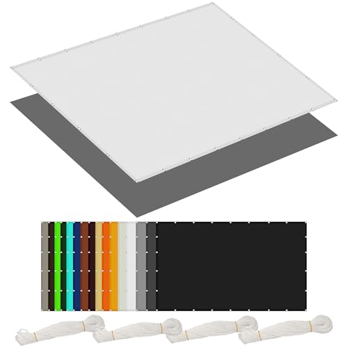 Sonnensegel Wasserdicht 2.3 x 3.4 m Rechteckig Wasserdicht 98% UV Schutz Sonnentuch Schattensegel mit Ösen Segeltuch 4 × 1.5 M Seile für Garten Terrasse Balkon Schwimmbad, Weiß Sonnensegel Wasserdicht 2.3 x 3.4 m Rechteckig Wasserdicht 98% UV Schutz Sonnentuch Schattensegel mit Ösen Segeltuch 4 × 1.5 M Seile für Garten Terrasse Balkon Schwimmbad, Weiß von FENYIGE