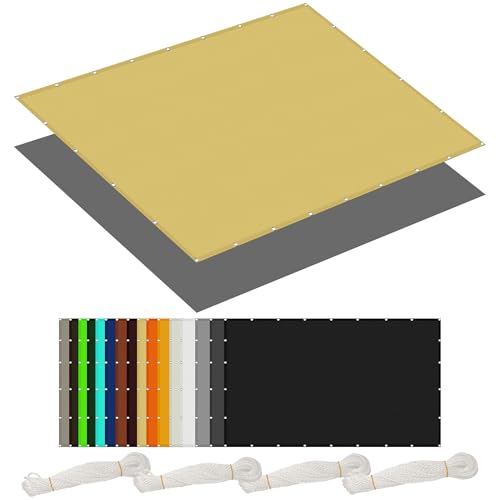 Sonnensegel Wasserdicht 2.9 x 5 m Rechteckig Wasserdicht 98% UV Schutz Sonnentuch Schattensegel mit Ösen Segeltuch 4 × 1.5 M Seile für Garten Terrasse Balkon Schwimmbad, Creme Farben Sonnensegel Wasserdicht 2.9 x 5 m Rechteckig Wasserdicht 98% UV Schutz Sonnentuch Schattensegel mit Ösen Segeltuch 4 × 1.5 M Seile für Garten Terrasse Balkon Schwimmbad, Creme Farben von FENYIGE