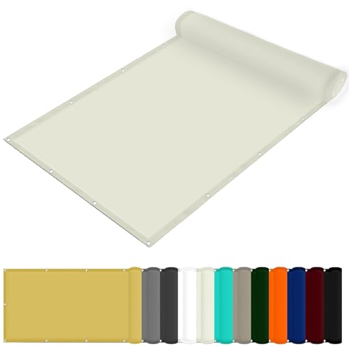 Sonnensegel mit Öse 160 x 180 cm Wasserdicht Rechteckig Sonnensegel Rechteckig Uv-Schutz-Polyestergewebe mit Seil Beschattungsnetz für Pool Schwimmbad Und Gewächshaus, Elfenbein Sonnensegel mit Öse 160 x 180 cm Wasserdicht Rechteckig Sonnensegel Rechteckig Uv-Schutz-Polyestergewebe mit Seil Beschattungsnetz für Pool Schwimmbad Und Gewächshaus, Elfenbein von FENYIGE