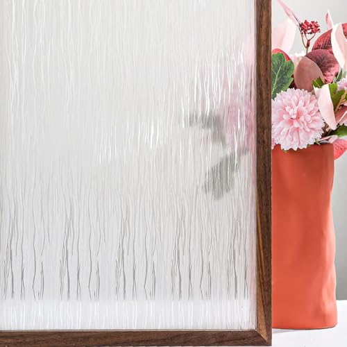 FEOMOS Flares Wasser Fensterfolie Dekor Fensterfolie Sichtschutz Verschönert Glas Folie Selbstklebend Dekorfolie für Büro Wohnzimmer 90cm x 200cm von FEOMOS