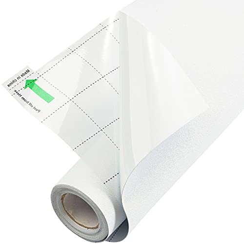 FEOMOS Weiße Fensterfolie Blickdicht Sichtschutzfolie Selbstklebend 100% Lichtundurchlässig Scheibenfolie Statische Dunkel für Schlafzimmer Badezimmer 44x200cm von FEOMOS