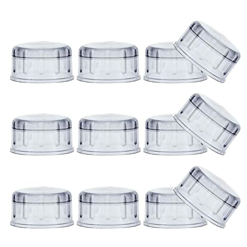 12 Stück Kappen von 500 cc (16 oz) 700 cc (24 oz) 1000 cc (36 oz) Kunststoff Shaker Cup/Boba Bubble Milk Tea Shaker Cup Cap (transparent, 12 Stück) von FEOOWV