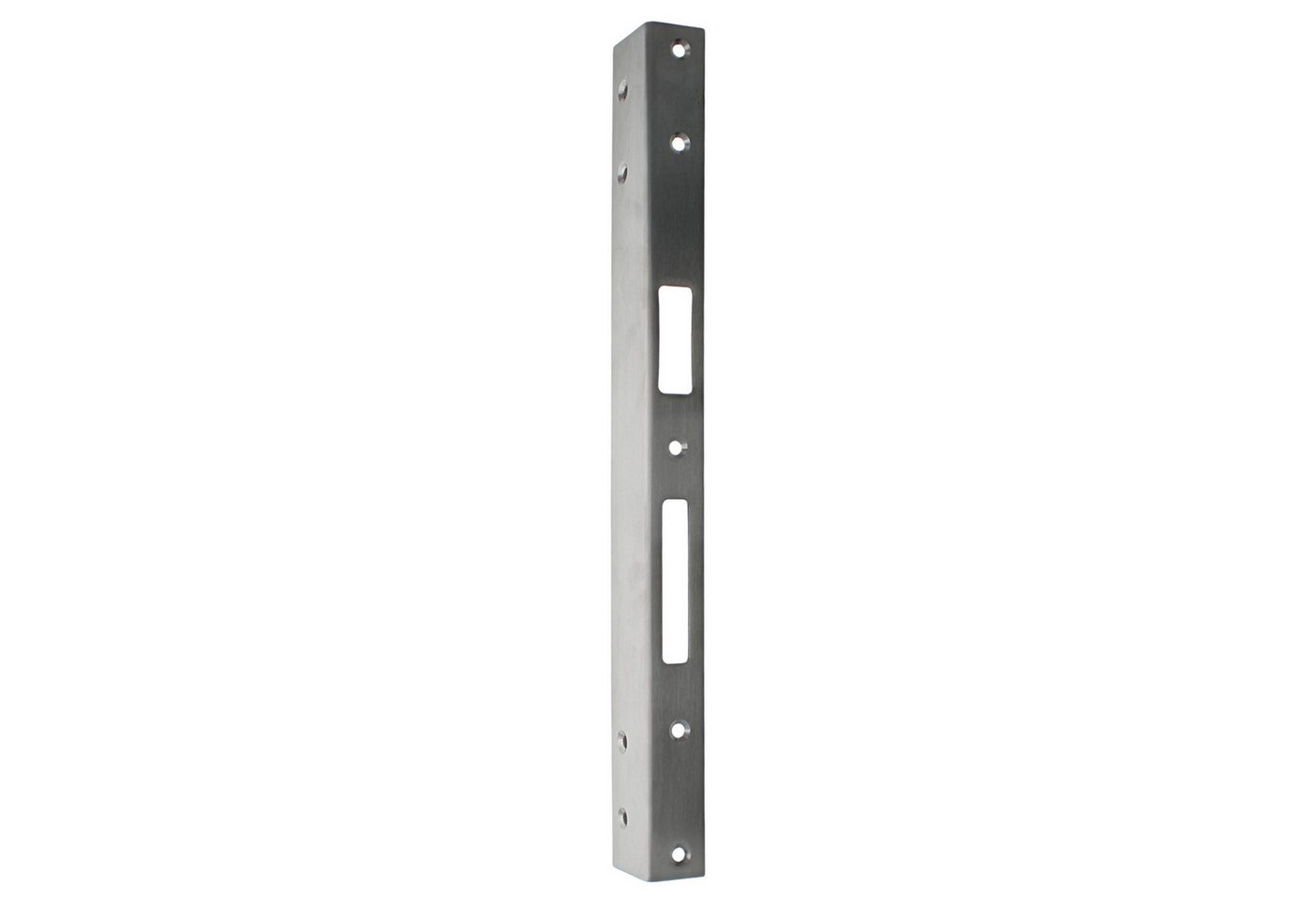 FEPS Winkelschließblech Universal Reparaturschließblech für Stahlzarge Edelstahl DIN Rechts, (Universal, Schließblech), 32,96 × 3,65 × 2,50 cm von FEPS
