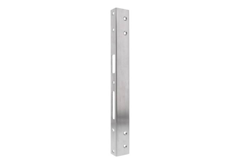 FEPS Winkelschließblech Universal Reparaturschließblech für Stahlzarge Edelstahl DIN links, (Universal, Schließblech), 32,96 × 3,65 × 2,50 cm von FEPS
