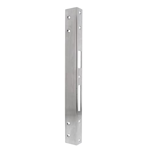 FEPS Lock Winkelschließblech für Reparatur Stahlzarge 33,00 × 3,65 × 2,50 cm Reparatur-Schließblech Edelstahl gebürstet für DIN linke Türen von FEPS