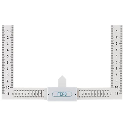 FEPS Tool Zylindermesslehre FE-ML001 Kunststoff weiß Messlehre für Türzylinder Schließzylinder ausmessen von FEPS