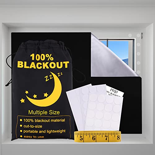FEQO Fenster Verdunkelung Ohne Bohren Verdunklungsrollo 150x200cm Tragbares Verdunkelungsrollo Sonnenschutz Tragbare Reise Verdunkelung Dachfenster Verdunkelung für Familie Reisen Rollo von FEQO