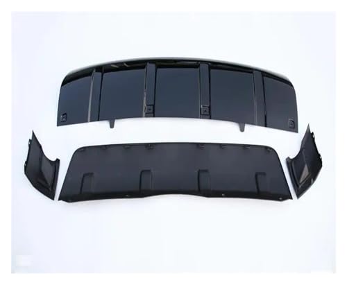 FERFXN Front Spoiler Lippe Für Land Für Rover Für Discovery 5 2017-2023 Auto Schwarz Front Stoßstange + Hinten Diffusor Zughaken Abdeckung Schutz Spoiler Auto Frontspoiler von FERFXN
