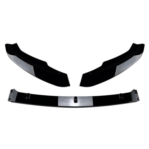 Frontstoßstangen Lippenkörper Für Skoda Für Superb III Für 3V3 3V5 2015-2019 Auto Front Stoßstange Separator Körper Kit Lip Splitter Glänzend Schwarz Frontspoiler-Stoßfängerlippe(Schwarz glänzend) von FERFXN