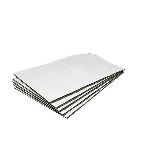 Isoliermatte 5/10mm Auto Schallschutz Wärmedämmung Matte Auto Haube Lärm Trittschalldämmung Pad Motor-Wärmedämmpad(10mm 5PCS) von FERFXN