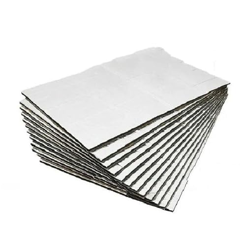 Isoliermatte 5/10mm Auto Schallschutz Wärmedämmung Matte Auto Haube Lärm Trittschalldämmung Pad Motor-Wärmedämmpad(5mm 10PCS) von FERFXN