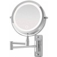 Chrom-Wandspiegel mit led, D:17 cm – Idroclic von FERIDRAS