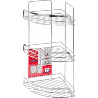 Feridras - Eckregal für Dusche 2 Regale in verchromtem Francy 2.0 Winkelstahl - 3 ripiani - L22xP22xH49 cm von FERIDRAS
