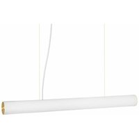 Ferm Living - gebraucht] Vuelta Led Pendelleuchte l 100 Cm Weiß Messing Hängeleuchte Lampe f B-Ware von FERM LIVING
