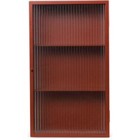 [GEBRAUCHT] B-Ware Ferm Living Wandschrank Schrank Drahtglas Oxide Red Glasregale Möbelschrank von FERM LIVING
