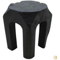 [NEUWERTIG] B-Ware Ferm Living Root Kruk Hocker Teak Sitzmöbel Möbel Sitz Höhe 40 Cm Schwarz von FERM LIVING