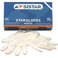 Sistar - 551.2960.M stargloves white Latex-Handschuhe, Größe m von SISTAR