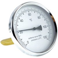 Bimetall-Thermometer hinterer Anschluss ø 80 bim.post Thermometer 0-120 10cm d.80 von FERRARI SRL