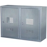 Doppelter Gaszählerkasten aus verzinktem Blech - h 750 x b 980 x t 240 mm von FERRARI SRL