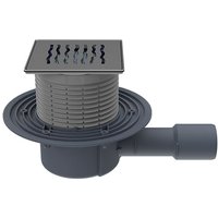 Ferrari Srl - Bodengully DN40/50, waagerecht, geruchsneutral 'Primus blau', 121x121mm/115x115mm, 'Klick-Klack'-System, 'Orinoko' von FERRARI SRL