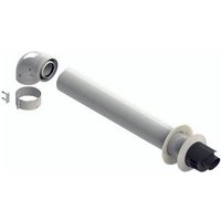 Ferrari Srl - Koaxialer Bausatz ø 60/100 mit Inspektion - pps / Lackiertes Metall, für vaillant Heizkessel - Code 107694 von FERRARI SRL
