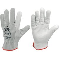 Handschuhe aus weiß gesäumtem Kalbsleder mit geteiltem Rücken Größe 10 - Idrhaus Handschuhe aus weiß gesäumtem Kalbsleder mit geteiltem Rücken Größe 10 - Idrhaus von FERRARI SRL