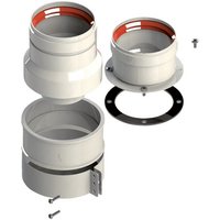 Weiß lackierter Aluminium-Ansaug-/Ausstoß-Startersatz mit Ø 80-Anschluss ohne Inspektion von FERRARI SRL