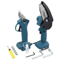 Ferrestock - Set Astschere+Mini-Kettensäge 21v s-b von FERRESTOCK