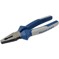 Ferrestock - Zange universal de 200 mm mit Bi-Material-Griff, verchromt und blau von FERRESTOCK